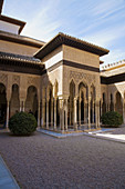 Courtyard of the Lions, Alhambra. Granada. Andalusia. Spain