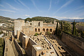 Alcazaba fortress. Alhambra. Granada. Andalusia. Spain