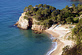 Cove in Tossa de Mar. Costa Brava. Girona province. Catalonia. Spain