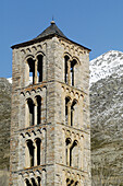 Church of Sant Climent tower. Taüll. Boí valley, Lleida province. Catalonia. Spain
