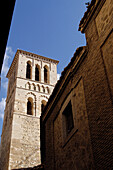 Santo Tomé church, bell tower. Toledo old city. Spain.