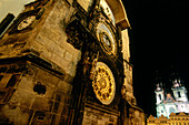 Astronomical clock. Old Town Hall. Old Town Square (Staromestské Namesti). Prague. Czech Republic