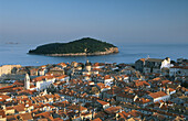Dubrovnik and Lokrum Island. Dalmatia. Croatia.