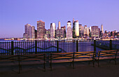 View of Manhattan from Brooklyn. New York. USA.