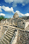 Observatory. Mayan ruins of Chichen Itza. Yucatan. Mexico