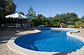 Pool im Na Set Centes Agroturismo Finca Hotel, nahe Arta, Mallorca, Balearen, Spanien, Europa