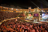 Grosses Finale bei Wetten, dass... Fernsehsendung in der Stierkampfarena Plaza de Toros, Palma, Mallorca, Balearen, Spanien, Europa