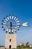 Windmill Wheel, Near Campos, Mallorca, Balearic Islands, Spain
