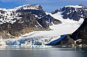 Gletscher, Smeerenburgfjorden, Albert I. Land, Spitzbergen, Norwegen