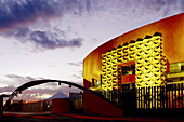 New auditorium in the evening, Puebla. Mexico