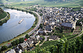 Bremm and Moselle River. Germany