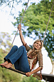 Woman on swing