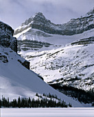 Winter from Bow Lake. Banff National Park. Alberta. Canada