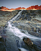 Flowing stream in Boston Basin. North Cascades National Park. Washington. USA.