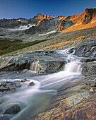 Flowing stream in Boston Basin. North Cascades National Park. Washington. USA.