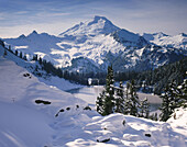 Winter Mount Baker Wilderness. Washington. USA.