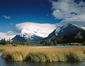 Mount Rundle from Vermilion Lakes. Banff National Park. Alberta. Canada.