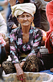 Balinese old woman. Bali, Indonesia