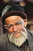 Uighur man. Hetian. Hotan. Uighur Autonomous Region of Sinkiang (Xinjiang). China