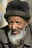 Uighur man. Hetian. Hotan. Uighur Autonomous Region of Sinkiang (Xinjiang). China