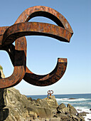 Peine del Viento (Winds Comb), Eduardo Chillida sculpture. Donostia, San Sebastian. Euskadi. Spain.