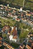 Old city, historical, aerial view. Visby. Gotland. Sweden