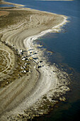 Seashore, aerial view. Fårö. Gotland. Sweden.