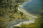 Seashore, old coastlines, sea, aerial view. Fårö. Gotland. Sweden.