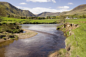 Glen Clova and the River Clova at Milton of Clova. Angus, Scotland