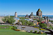 Château Frontenac and old Quebec city skyline. Quebec Province. Canada.