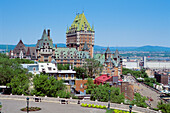 Château Frontenac and old Quebec city skyline. Quebec Province. Canada.