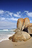 Granite boulders on remote Shelly Beach, Walpole Nornalup National Park, Western Australia