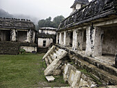 The Palace in Palenque, Maya archeological site (600 - 800 A.D.). Chiapas, Mexico