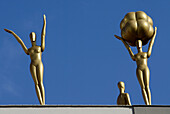 Statues in the exterior of Dalí Museum in Figueres. Alt Empordà, Girona province. Catalonia, Spain