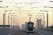 Tramway. Sant Adrià del Besòs. Barcelona. Spain.