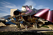 Hotel. Ciudad del Vino, Herederos de Marques de Riscal winery building by Frank O. Gehry. Elciego, Rioja alavesa. Alava, Euskadi, Spain