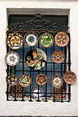 Ceramic plates on façade, Úbeda. Jaén province, Andalusia. Spain