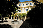 Courtyard of the Episcopal Palace restored in the 17th century, Córdoba. Andalusia, Spain