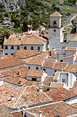 Rooftops, Grazalema. Cádiz province, Andalusia, Spain
