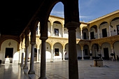 Old University courtyard (built 16th century). Osuna. Sevilla province. Andalusia, Spain