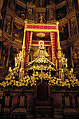 Image of the Virgin of Guadalupe in the Royal Monastery (14th century), Guadalupe. Cáceres province, Extremadura, Spain