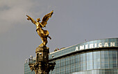 Independence Angel and American Express building. Ciudad de Mexico. Mexico.