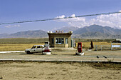 Petrol. Issyk-Kul lake. Kyrgyzstan.