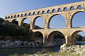 Pont du Gard, Roman aqueduct. Provence. France.