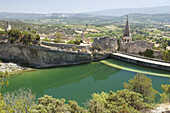 Water reservoir, Saint-Saturnin-lès-Apt. Vaucluse, Provence, France