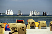 Beach. Sailing Ships