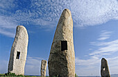 Menhirs. La Coruña province, Spain