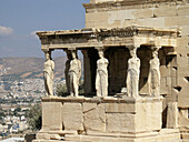 Caryatids. Erechteion Temple, Acropolis, Athens, Greece
