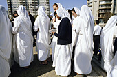 Nuns during visit of Pope John Paul II, San Francisco. California, USA