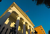 Hibernian Hall on Meeting Street in the historic district of Charleston, South Carolina